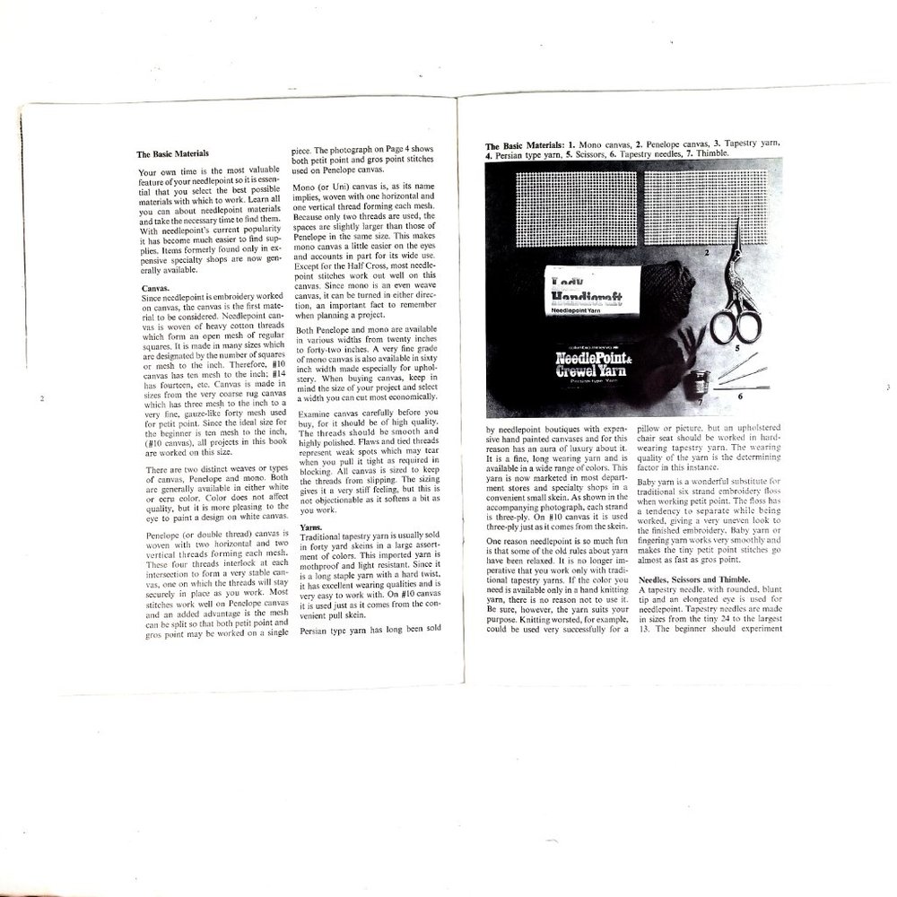 Beginner's Needlepoint Margaret Boyles Columbia Minerva Book 207 36 Pages 1972 - Picture 4 of 16